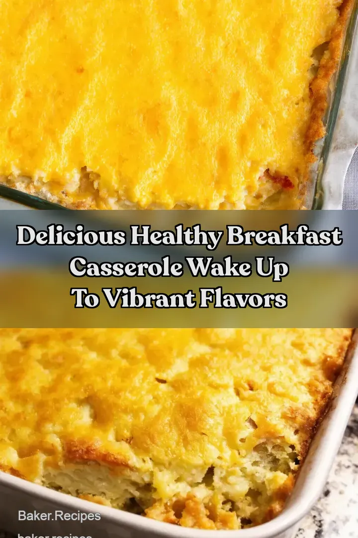 Delicious Healthy Breakfast Casserole Wake Up to Vibrant Flavors