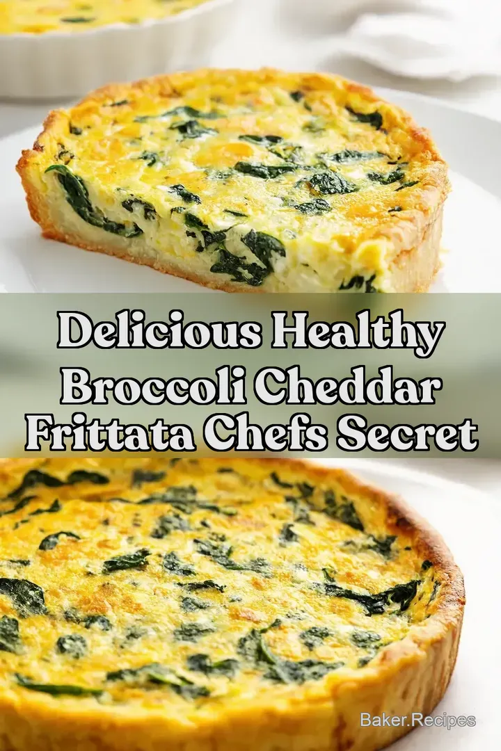 Delicious Healthy Broccoli Cheddar Frittata Chefs Secret