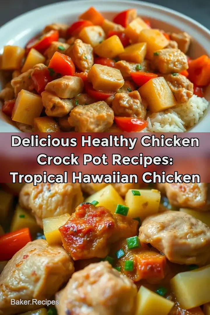 Delicious Healthy Chicken Crock Pot Recipes: Tropical Hawaiian Chicken