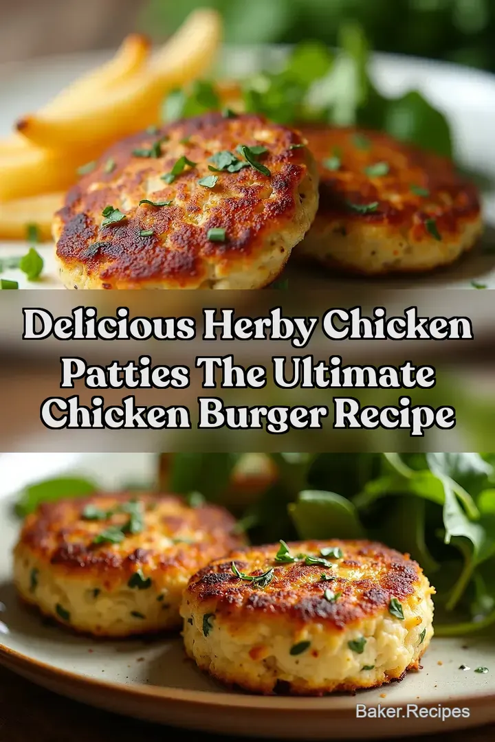 Delicious Herby Chicken Patties The Ultimate Chicken Burger Recipe