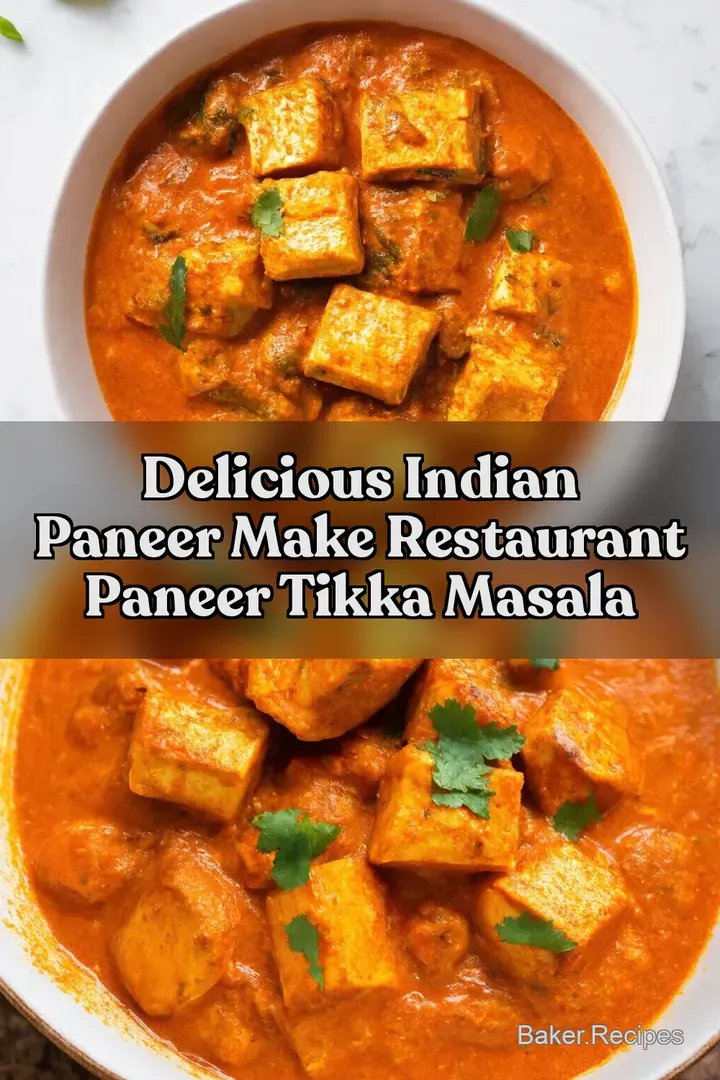 Delicious Indian Paneer Make Restaurant Paneer Tikka Masala
