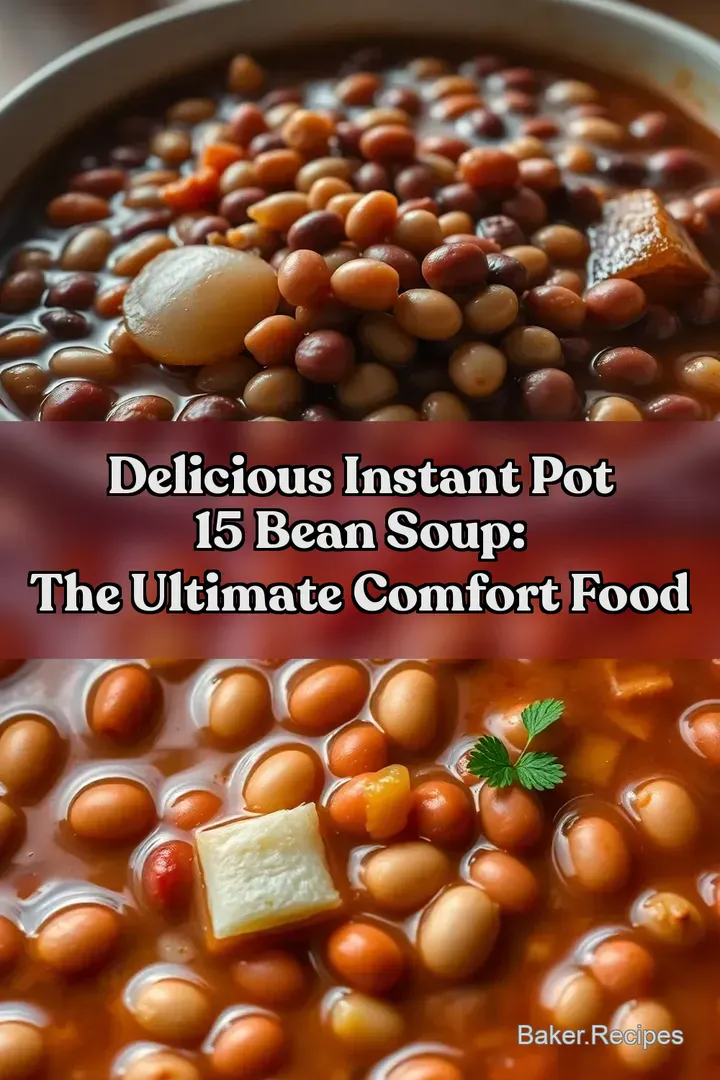 Delicious Instant Pot 15 Bean Soup: The Ultimate Comfort Food
