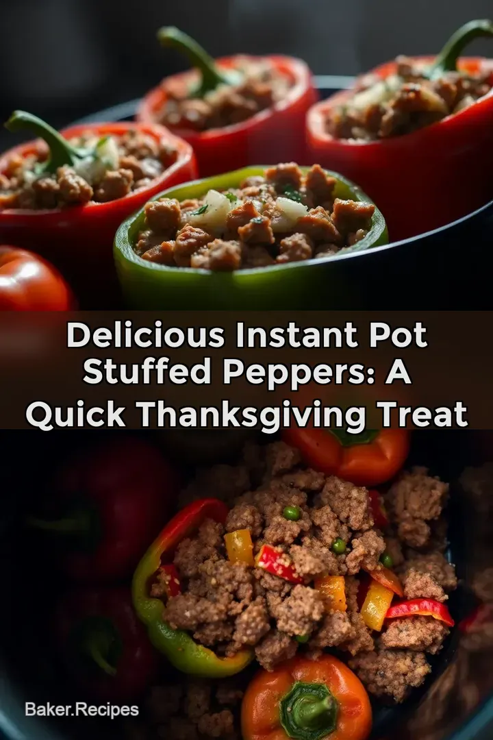 Delicious Instant Pot Stuffed Peppers: A Quick Thanksgiving Treat
