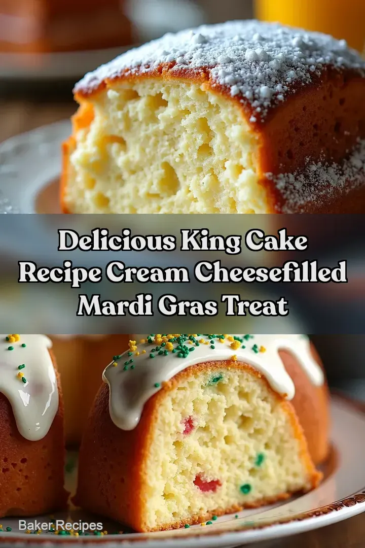 Delicious King Cake Recipe Cream CheeseFilled Mardi Gras Treat