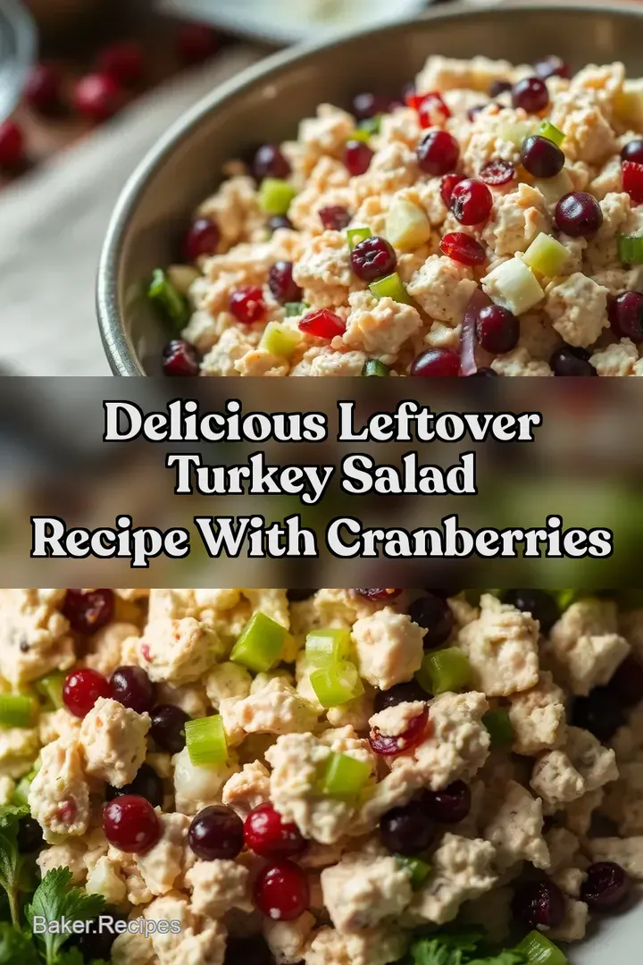 Delicious Leftover Turkey Salad Recipe with Cranberries