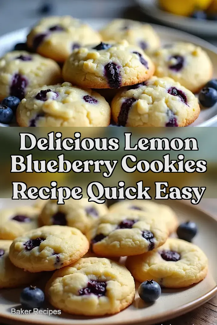 Delicious Lemon Blueberry Cookies Recipe Quick Easy