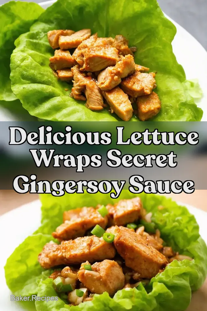 Delicious Lettuce Wraps Secret GingerSoy Sauce