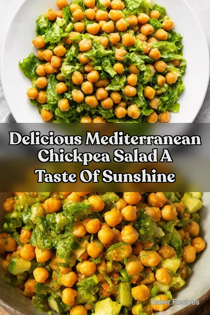 Delicious Mediterranean Chickpea Salad A Taste of Sunshine