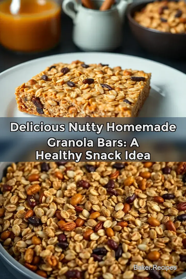 Delicious Nutty Homemade Granola Bars: A Healthy Snack Idea