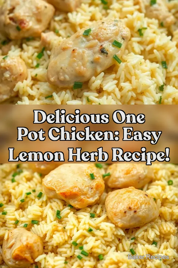 Delicious One Pot Chicken: Easy Lemon Herb Recipe!