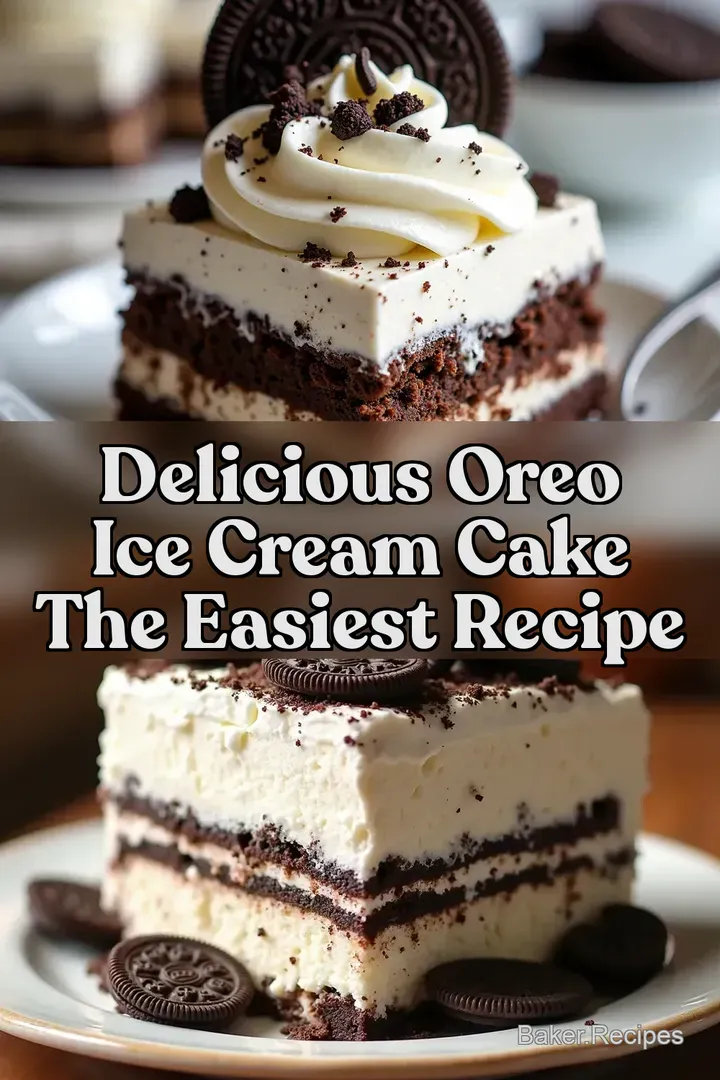 Delicious Oreo Ice Cream Cake The Easiest Recipe