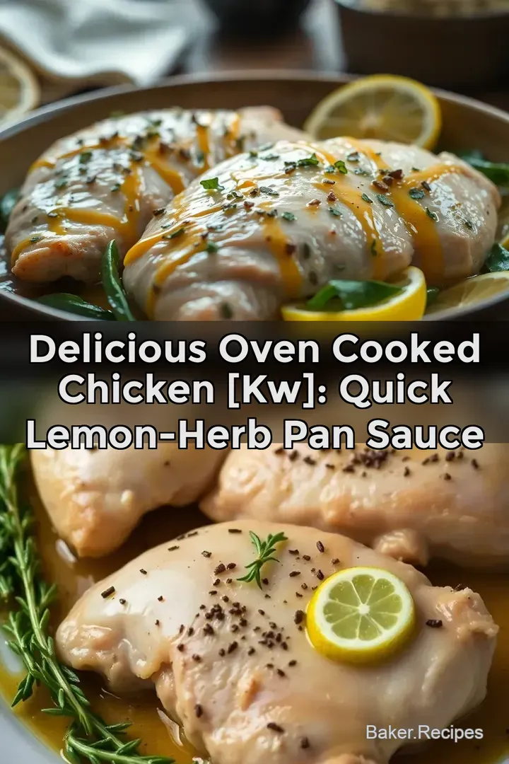 Delicious Oven Cooked Chicken [kw]: Quick Lemon-Herb Pan Sauce