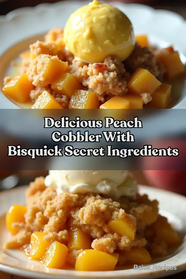 Delicious Peach Cobbler with Bisquick Secret Ingredients