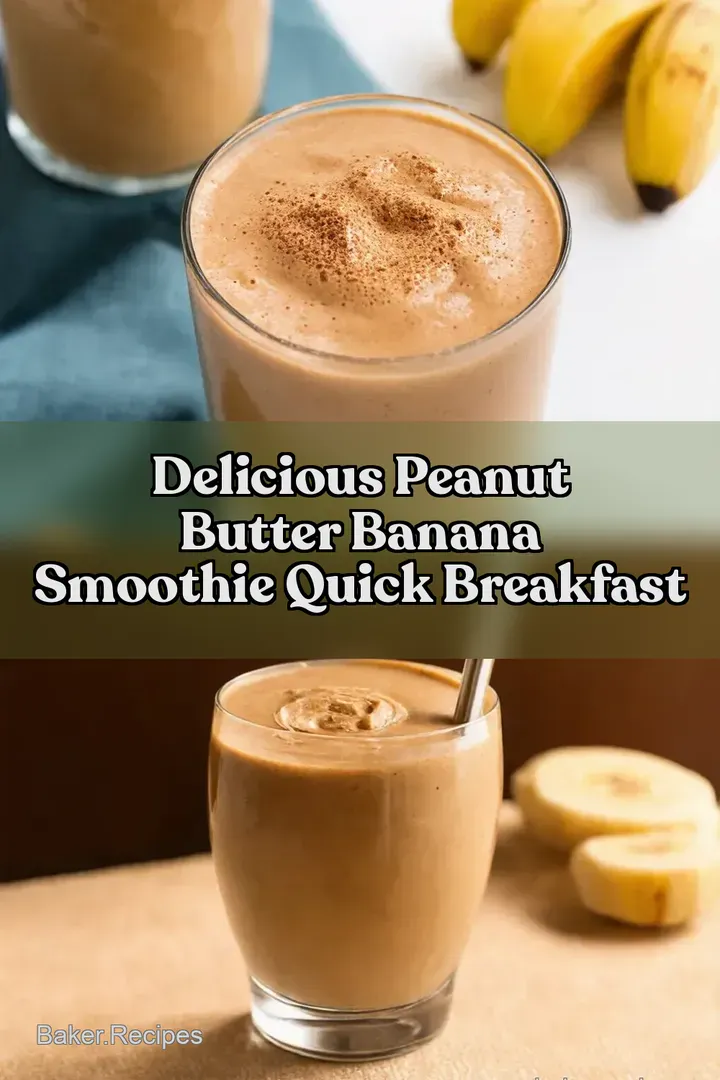 Delicious Peanut Butter Banana Smoothie Quick Breakfast
