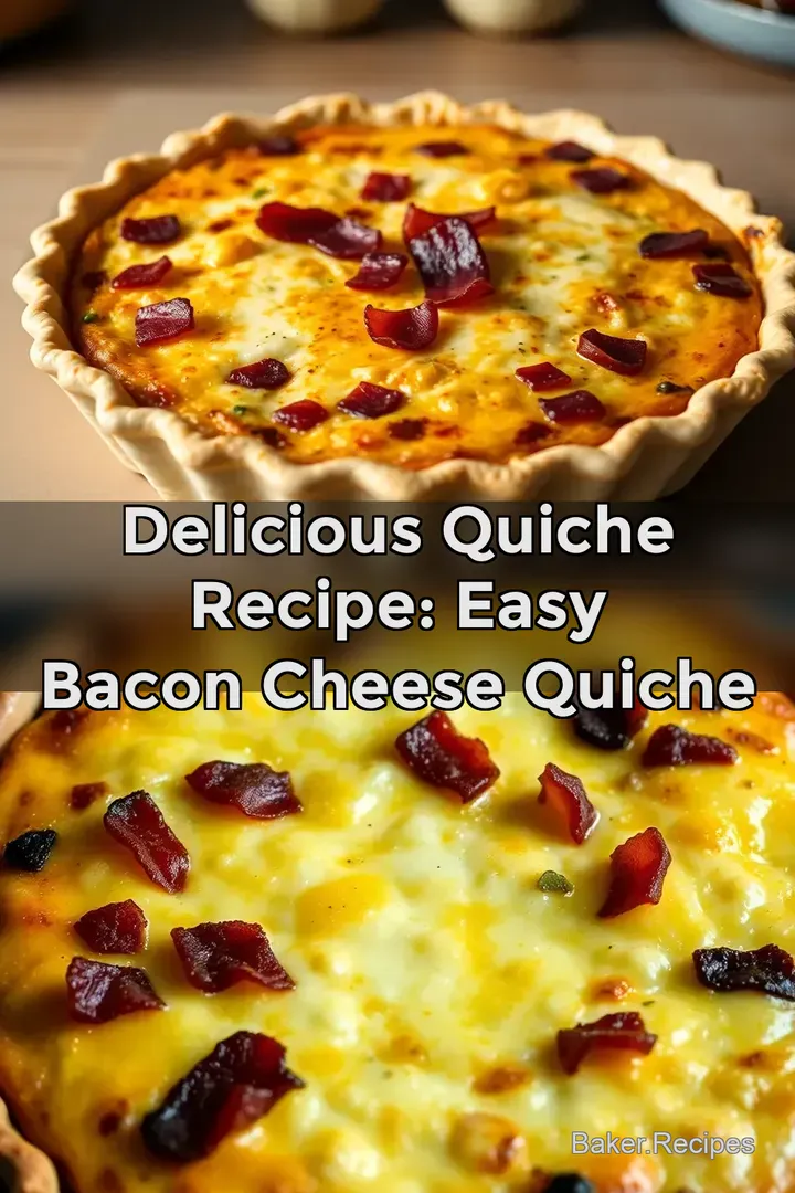 Delicious Quiche Recipe: Easy Bacon Cheese Quiche