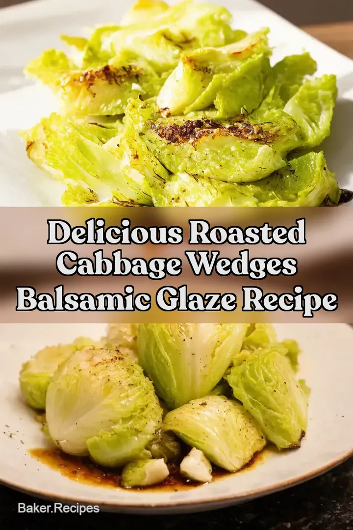 Delicious Roasted Cabbage Wedges Balsamic Glaze Recipe