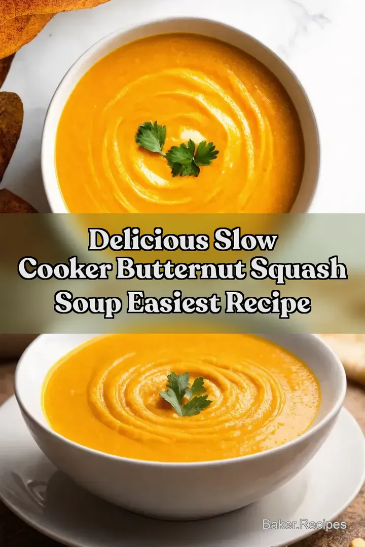 Delicious Slow Cooker Butternut Squash Soup Easiest Recipe
