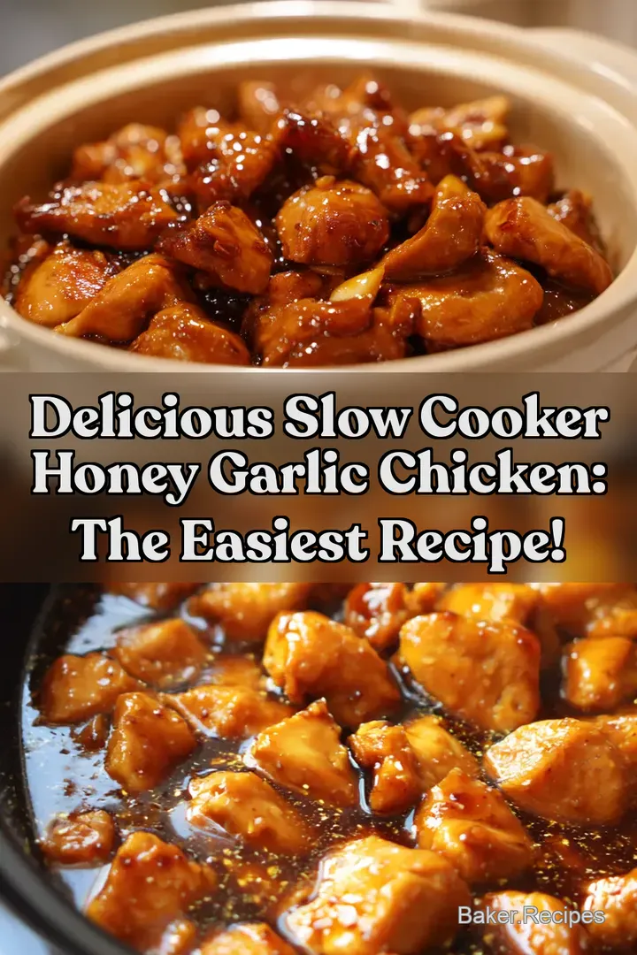 Delicious Slow Cooker Honey Garlic Chicken: The Easiest Recipe!