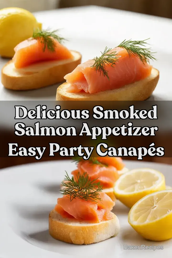 Delicious Smoked Salmon Appetizer Easy Party Canap&eacute;s