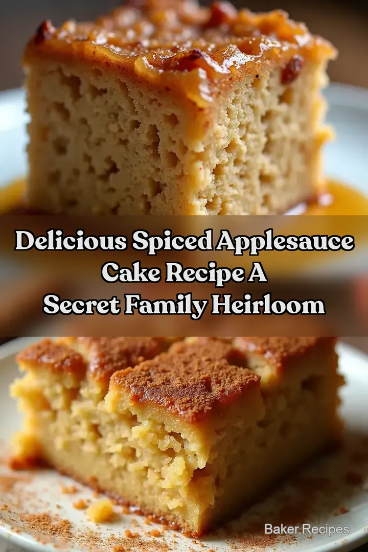Delicious Spiced Applesauce Cake Recipe A Secret Family Heirloom