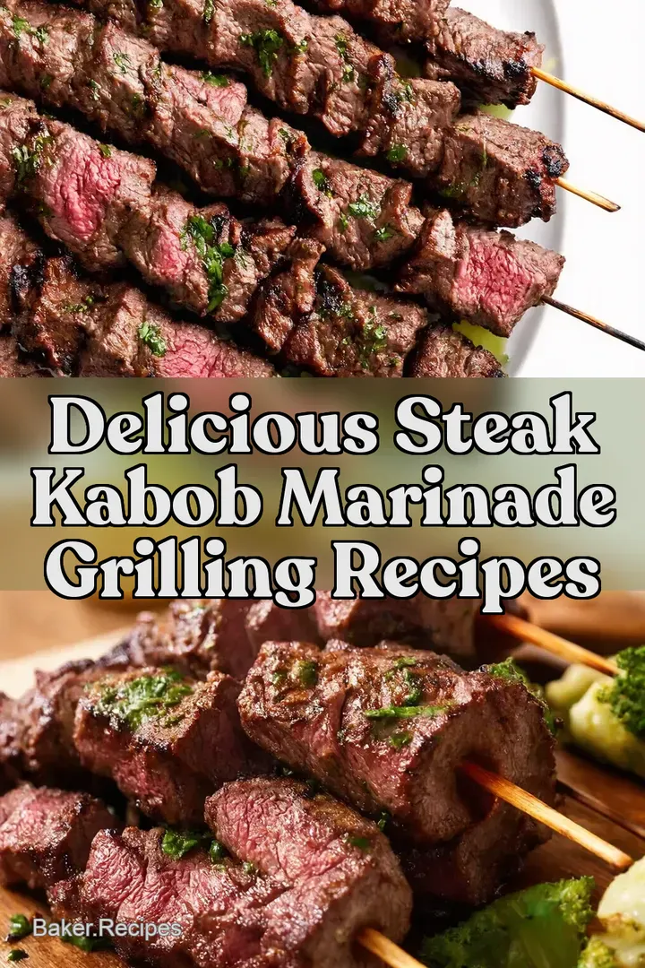 Delicious Steak Kabob Marinade Grilling Recipes