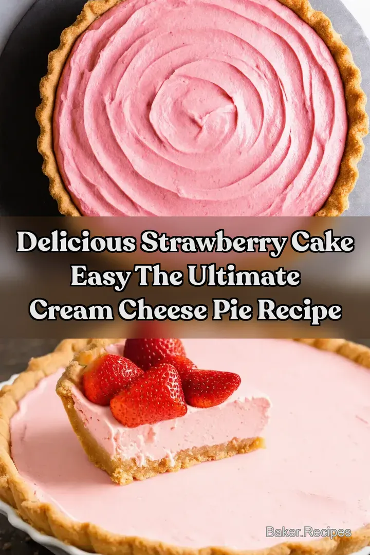 Delicious Strawberry Cake Easy The Ultimate Cream Cheese Pie Recipe
