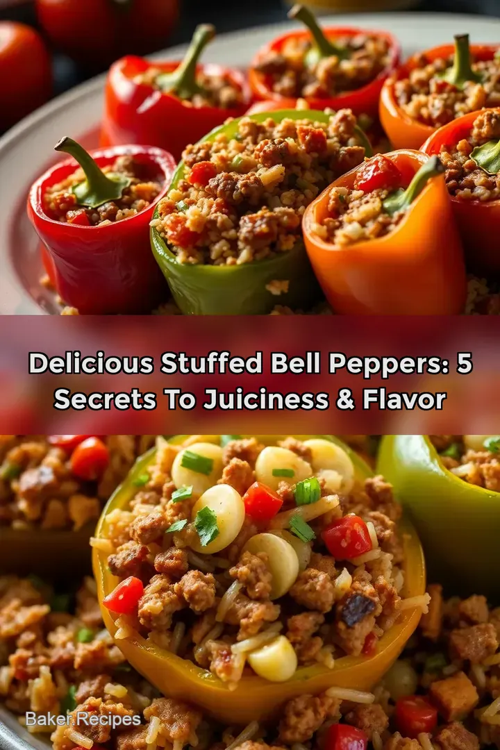 Delicious Stuffed Bell Peppers: 5 Secrets to Juiciness & Flavor