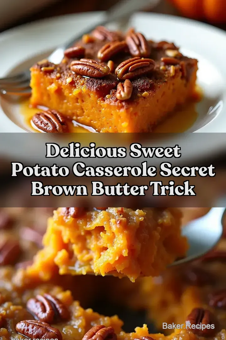Delicious Sweet Potato Casserole Secret Brown Butter Trick