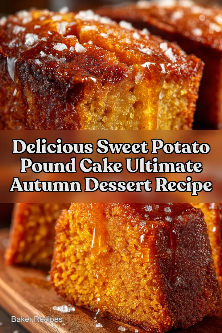 Delicious Sweet Potato Pound Cake Ultimate Autumn Dessert Recipe