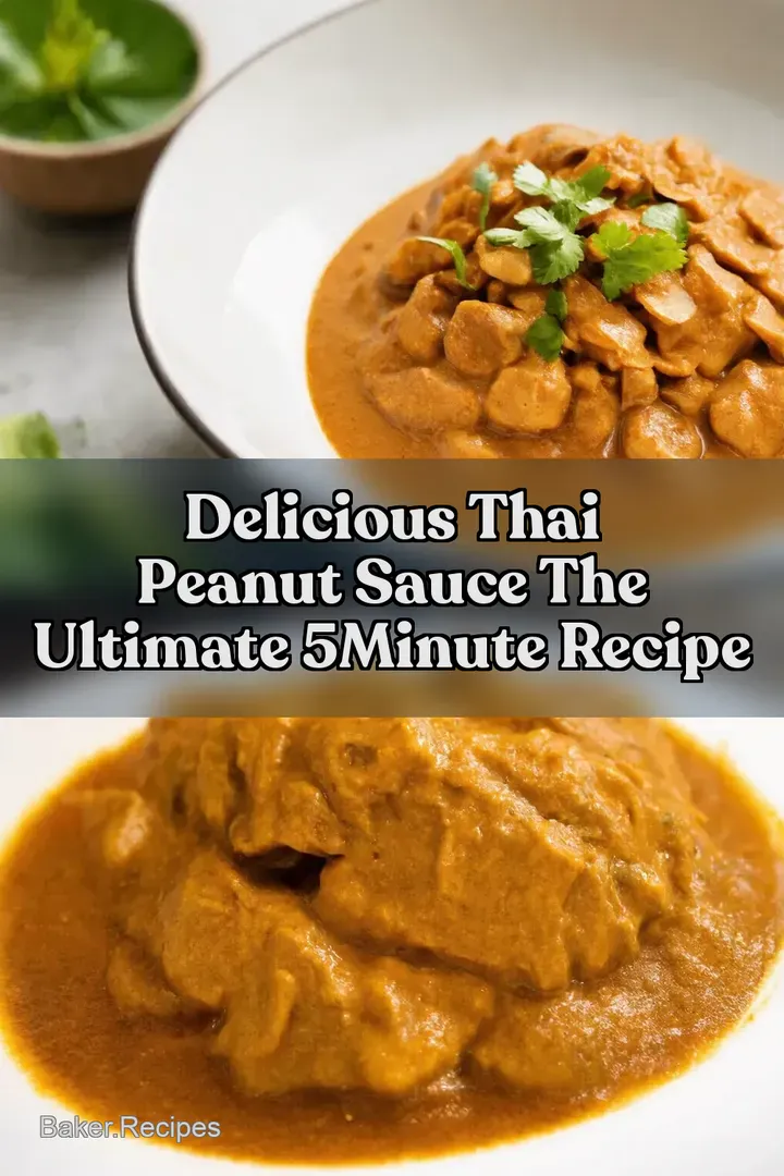 Delicious Thai Peanut Sauce The Ultimate 5Minute Recipe