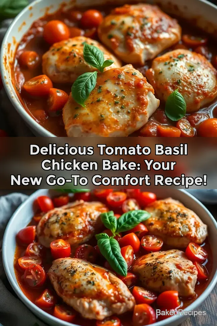 Delicious Tomato Basil Chicken Bake: Your New Go-To Comfort Recipe!