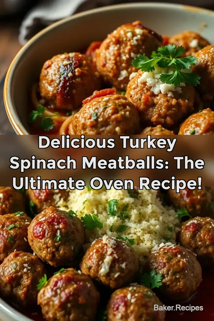 Delicious Turkey Spinach Meatballs: The Ultimate Oven Recipe!