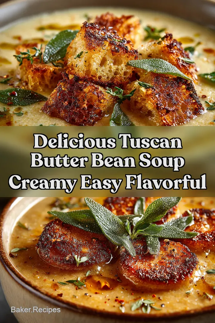 Delicious Tuscan Butter Bean Soup Creamy Easy Flavorful