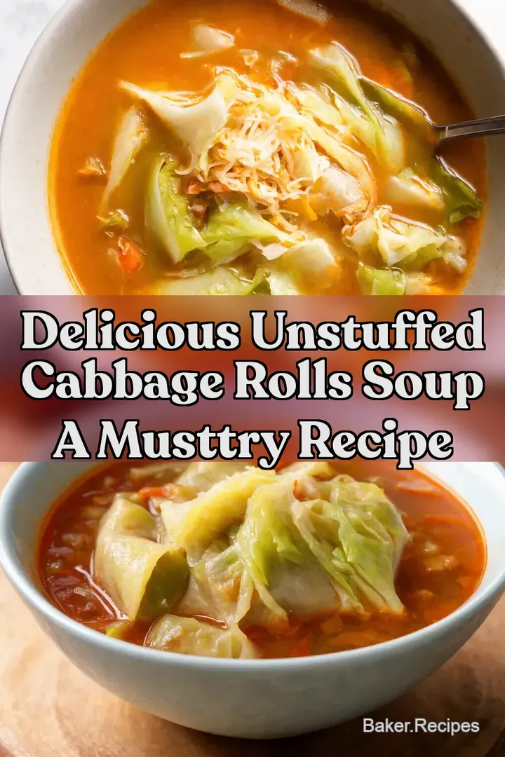Delicious Unstuffed Cabbage Rolls Soup A MustTry Recipe