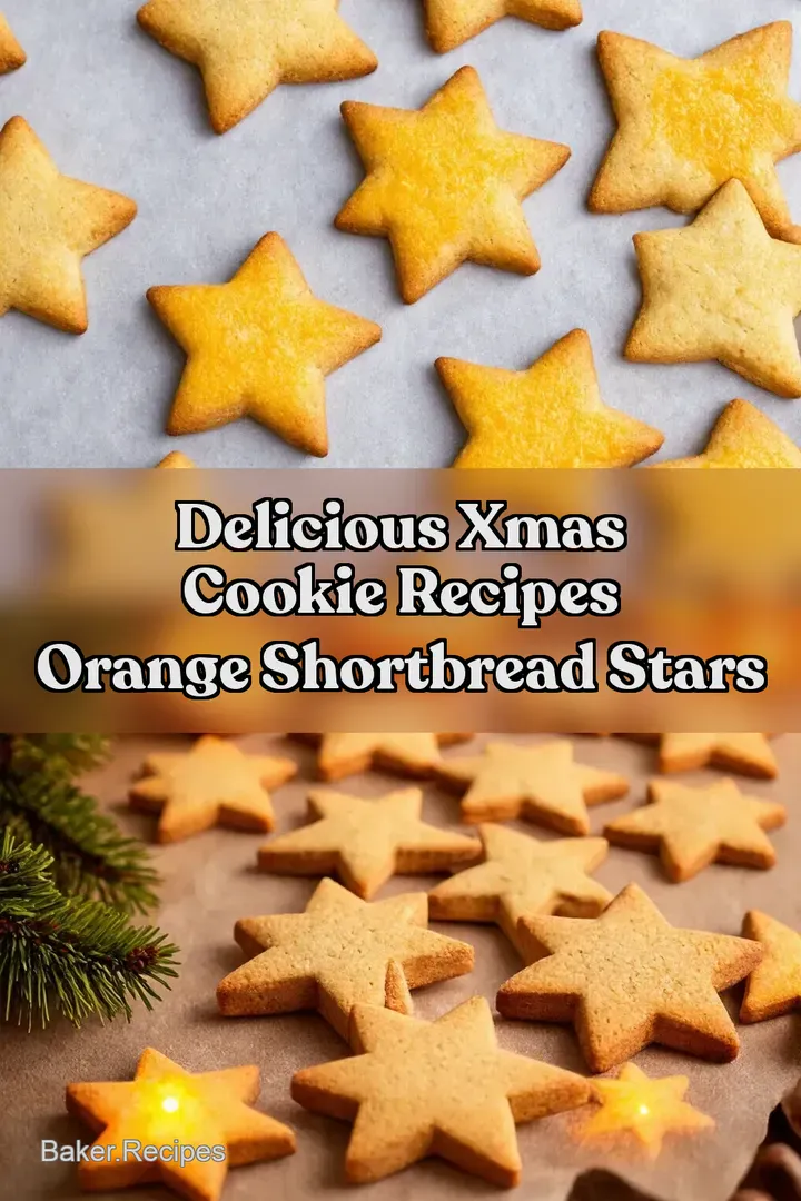 Delicious Xmas Cookie Recipes Orange Shortbread Stars