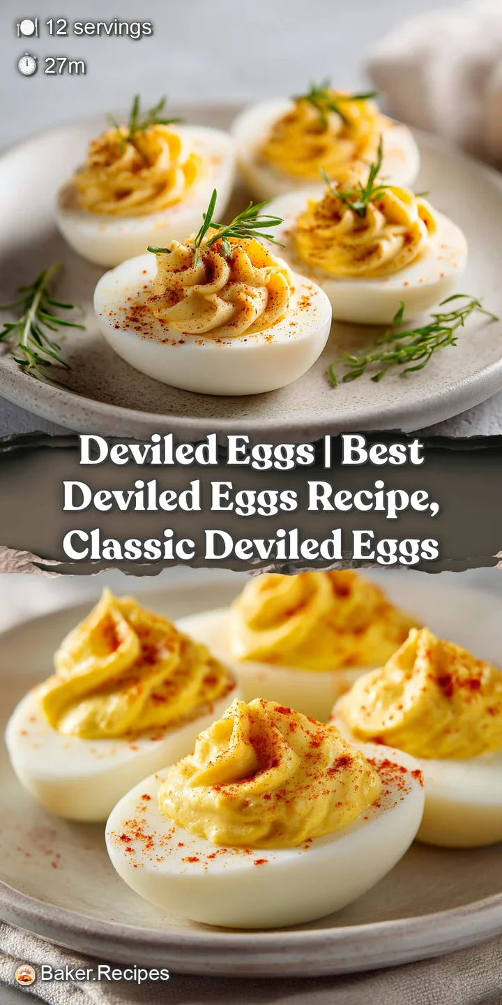 Close-up of a silky, smooth deviled egg filling peeking from a white egg white cup.