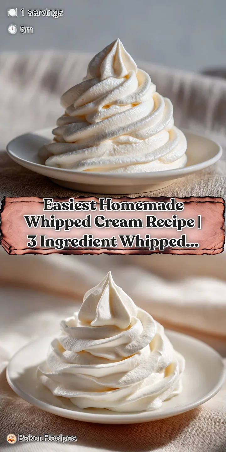 Close-up of light and airy whipped cream, showcasing its pillowy texture and subtle sheen. Looks smooth and inviting.