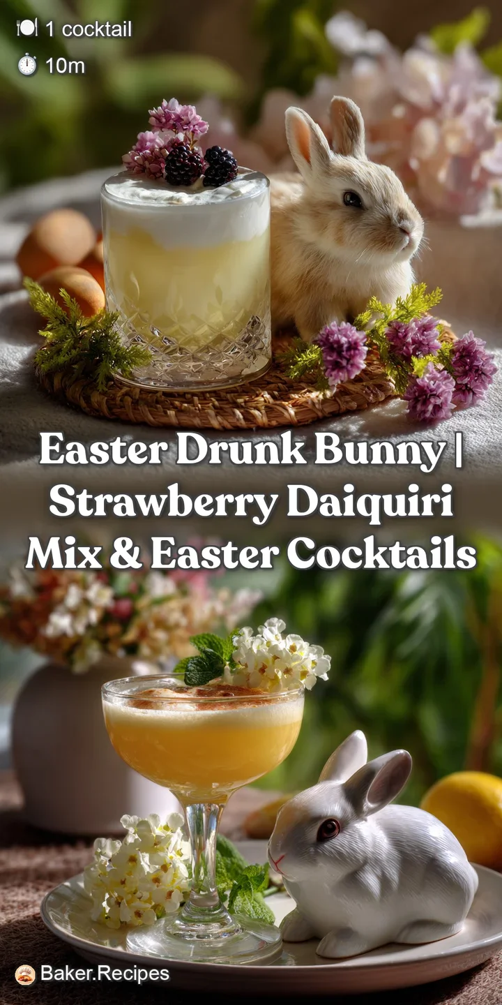 Easter Drunk Bunny | Strawberry Daiquiri Mix & Easter Cocktails