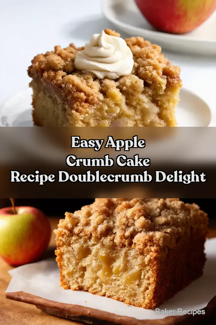 Easy Apple Crumb Cake Recipe DoubleCrumb Delight
