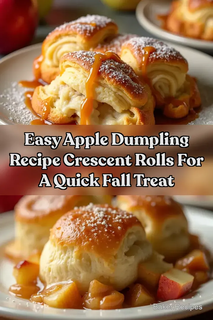 Easy Apple Dumpling Recipe Crescent Rolls for a Quick Fall Treat