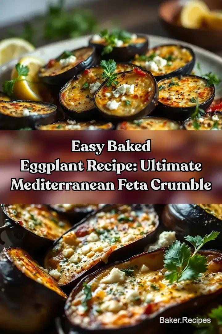 Easy Baked Eggplant Recipe: Ultimate Mediterranean Feta Crumble