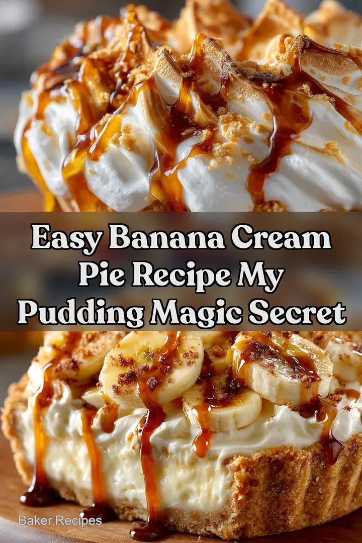Easy Banana Cream Pie Recipe My Pudding Magic Secret