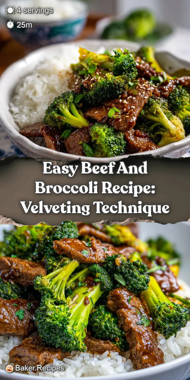 Close-up of savory beef and bright green broccoli; glistening sauce with hints of garlic and pepper make this stir-fry irr...