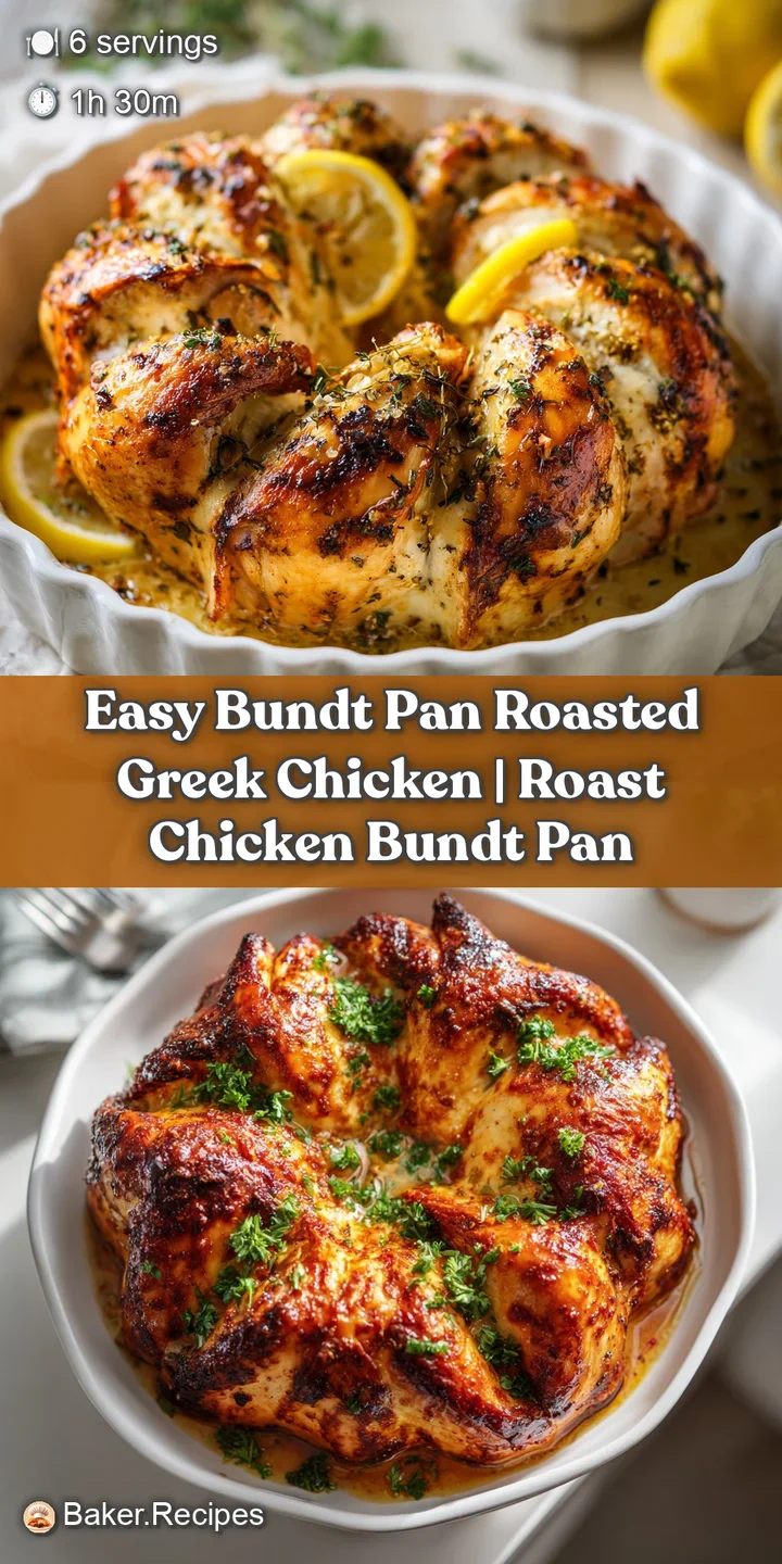 Close-up shows moist, flavorful chicken nestled amongst vibrant, roasted vegetables with herbs, revealing a tempting caram...