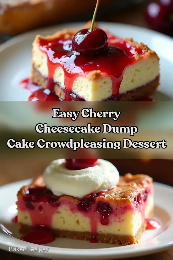 Easy Cherry Cheesecake Dump Cake CrowdPleasing Dessert