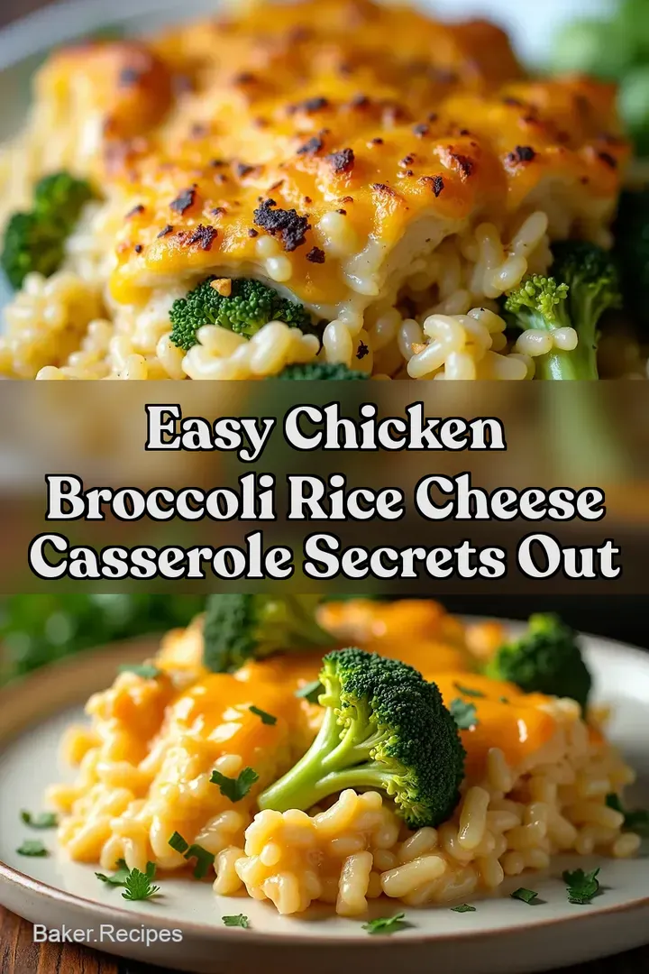 Easy Chicken Broccoli Rice Cheese Casserole Secrets Out