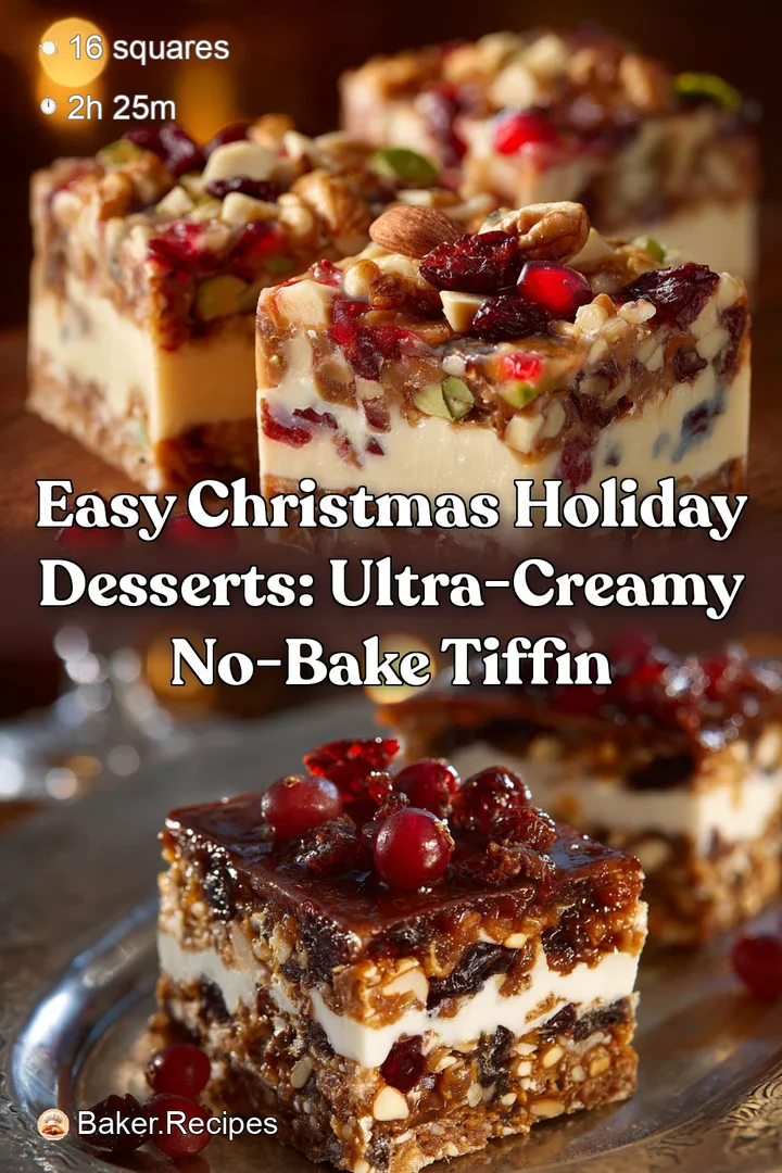 Easy Christmas Holiday Desserts: Ultra-Creamy No-Bake Tiffin