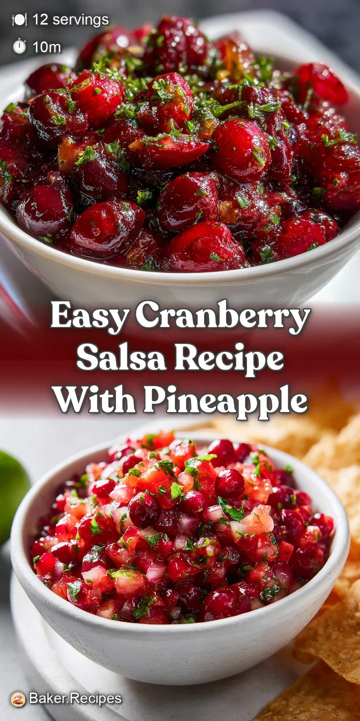 Juicy cranberries glisten in a close-up shot, flecked with vibrant green cilantro and fiery jalape&ntilde;o bits, offering a fres...