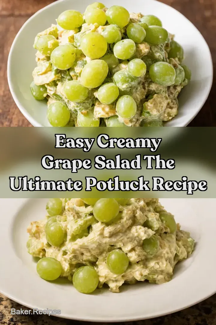 Easy Creamy Grape Salad The Ultimate Potluck Recipe