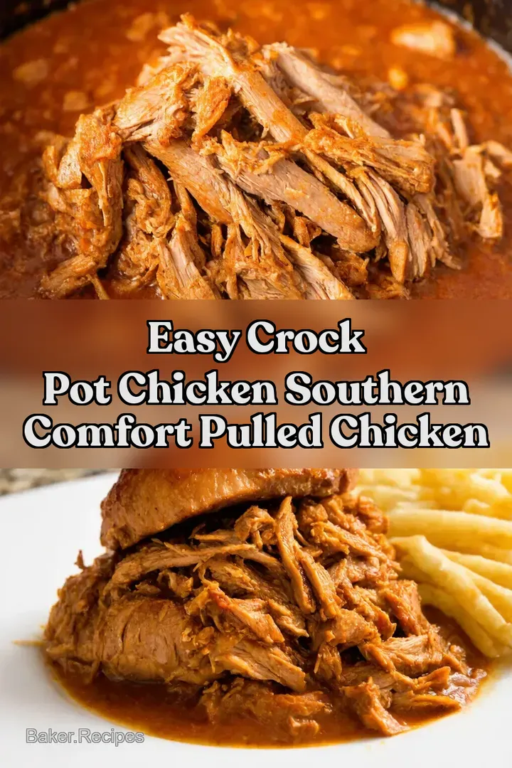 Easy Crock Pot Chicken Southern Comfort Pulled Chicken